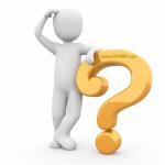 A thinking man with question mark