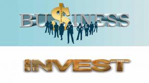 Invest on Business sign with people