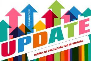 Update changes of EP holders with arrow signs