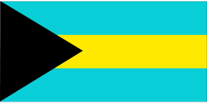 National flag of Bahamas Island